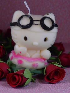 Paashaas Plat Kaars Nr 1